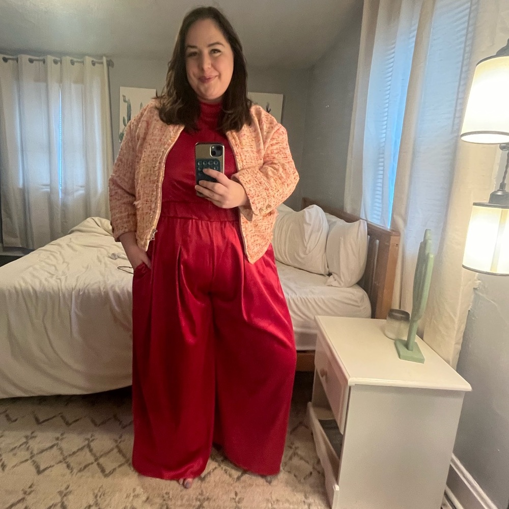 Rebdolls pink sz 3x jumpsuit